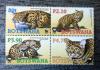 BOTSWANA - Koty WWF w czwrce czyste POZYCJA DOSTPNA