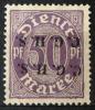 GRNY LSK - Niemieckie znaczki urzdowe z nadrukiem typograficznym C.G.H.S. drukarni E. Raabego w Opolu nadruk poziomy podwjny odwrcony czysty lady podlepek bez kleju