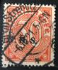 GRNY LSK - Niemieckie znaczki urzdowe z nadrukiem typograficznym C.G.H.S. drukarni E. Raabego w Opolu nadruk poziomy podwjny kasowany