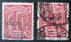 GRNY LSK - Niemieckie znaczki urzdowe z nadrukiem typograficznym C.G.H.S. drukarni E. Raabego w Opolu nadruk poziomy odwrcony kasowany zdjcie pogldowe