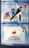 XIX Zimowe Igrzyska Olimpijskie Salt Lake City 2002 znaczek z przywieszk doln czysty