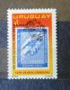 100 lat UPU, znaczki na znaczkach - Urugwaj czysty