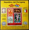 100 lat UPU, znaczki na znaczkach - Paragwaj czysty