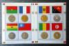 Flagi, monety na znaczkach - ONZ czysty