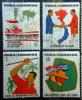 KUBA - Solidarność z Wietnamem, mapy, flagi, rolnictwo kasowane