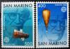SAN MARINO - Europa CEPT, d podwodna, balon, A. Piccard czyste