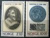 NORWEGIA - Krl Christian IV, monety na znaczkach czyste