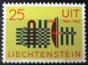 LICHTENSTEIN - 100 rocznica UIT czysty