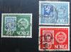 NORWEGIA - Znaczki na znaczkach kasowane