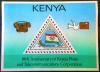 KENIA - 10 rocznica, telekomunikacja, flaga czysty POZYCJA DOSTĘPNA