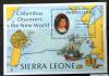 SIERRA LEONE - Podre K. Kolumba czysty POZYCJA DOSTPNA