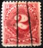 USA - Cyfry 2 cent kasowany
