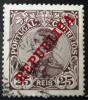 PORTUGALIA - Król Manuel II z nadrukiem REPUBLICA kasowany