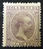 CUBA - Król Alfons XIII 2 1/2 cent peseta czysty ślady podlepek