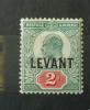 WIELKA BRYTANIA (POCZTA W TURCJI) - Kr�l Edward VII czysty �lady podlepek
