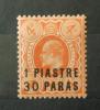 WIELKA BRYTANIA (POCZTA W TURCJI) - Kr�l Edward VII czysty �lady podlepek