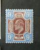 WIELKA BRYTANIA - Kr�l Edward VII czysty �lady podlepek