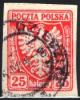 POLSKA - Orze na tarczy heraldycznej kasowany