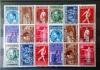 Osobistości Belgia z nadrukiem typ I i II 18 znaczków czystych kompletna seria