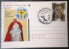 POLSKA - VI Pielgrzymka Jana Paw�a II do Ojczyzny kartka kasowana kasownikiem okoliczno�ciowym Warszawa 1 + znaczki