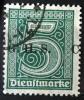 GÓRNY ŚLĄSK - Niemieckie znaczki urzędowe z nadrukiem typograficznym C.G.H.S. drukarni E. Raabego w Opolu nadruk poziomy kasowany