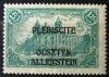 OLSZTYN - Niemieckie znaczki obiegowe z nadrukiem typograficznym wykonanym w Pastwowej Drukarni w Berlinie z Gwarancj Schmutza czysty lady podlepek