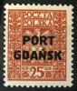 Polskie znaczki opłaty 242-244 z nadrukiem typograficznym czysty