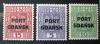 Polskie znaczki opłaty 251-253 z nadrukiem typograficznym gwarancja Korszeń czyste