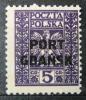 Polskie znaczki opłaty 242-244 z nadrukiem typograficznym czysty ślady podlepek