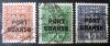 Polskie znaczki opłaty 242-244 z nadrukiem typograficznym kasowane