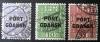 Polskie znaczki opłaty 251-253 z nadrukiem typograficznym znaczek numer 24 gwarancja Ryblewski kasowane